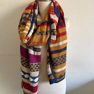 A PEACE TREATY Multi colored balky Shawl/Scarf